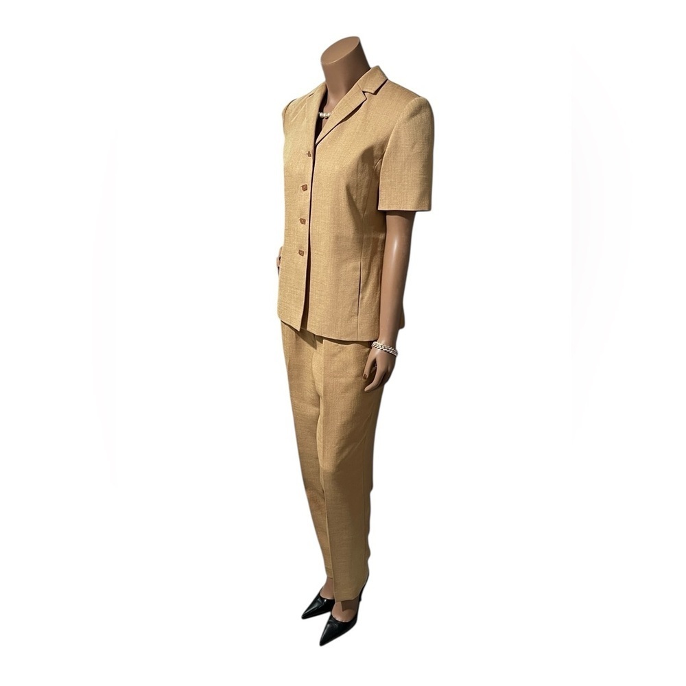 Travis Ayers Elegant Camel Pantsuit☑️ - Picture 7 of 12